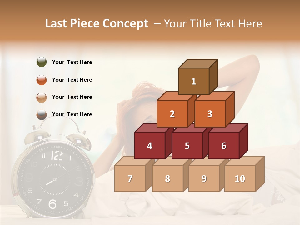 Lying Pillow Waiting PowerPoint Template