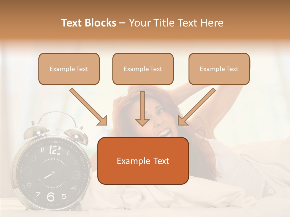 Lying Pillow Waiting PowerPoint Template