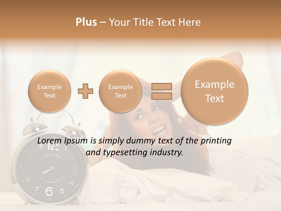 Lying Pillow Waiting PowerPoint Template