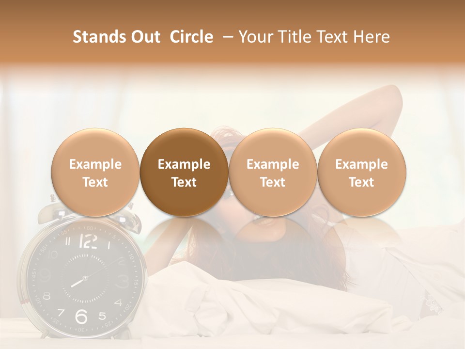 Lying Pillow Waiting PowerPoint Template