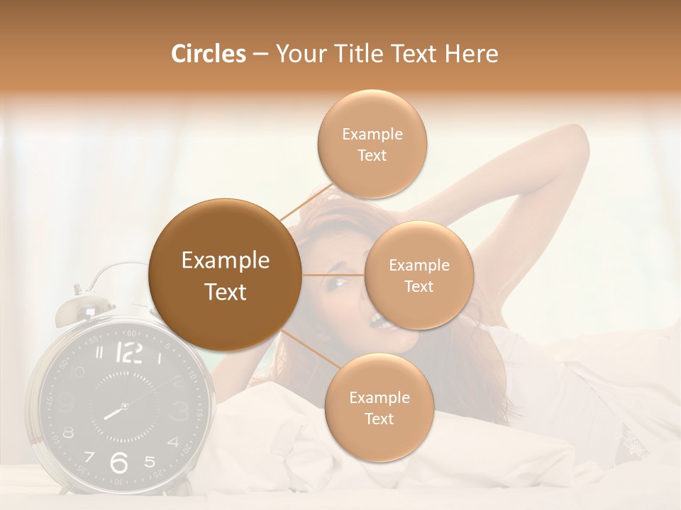 Lying Pillow Waiting PowerPoint Template