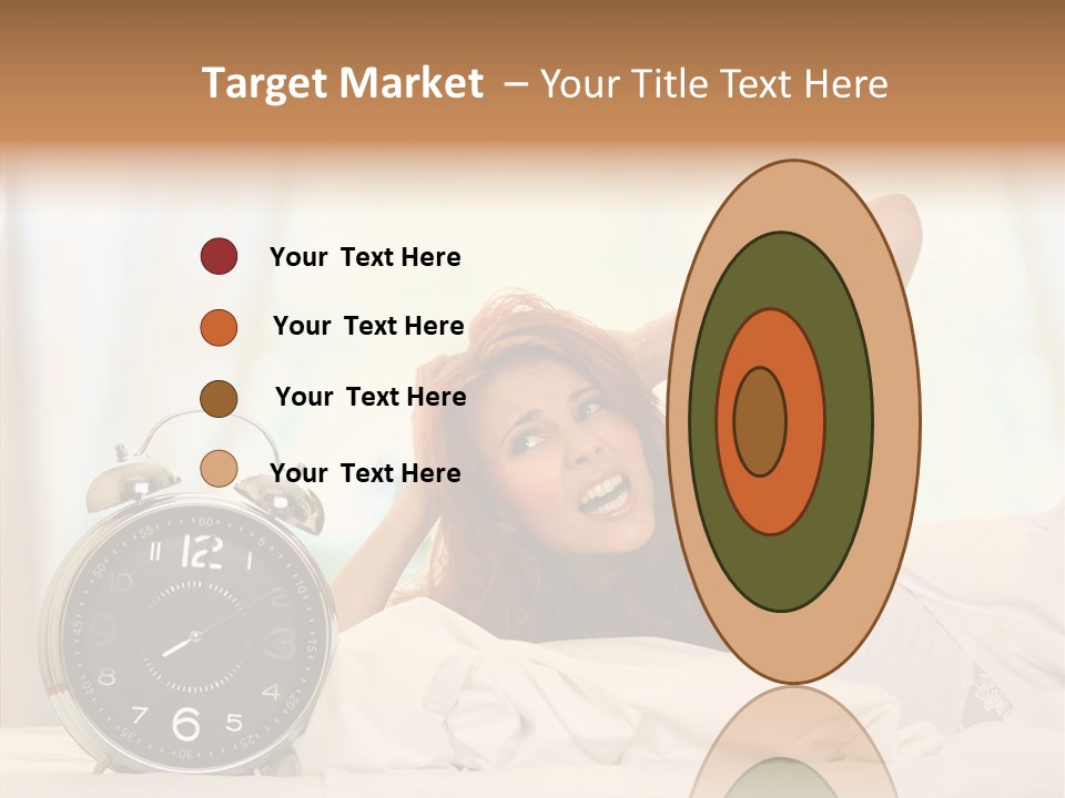 Lying Pillow Waiting PowerPoint Template