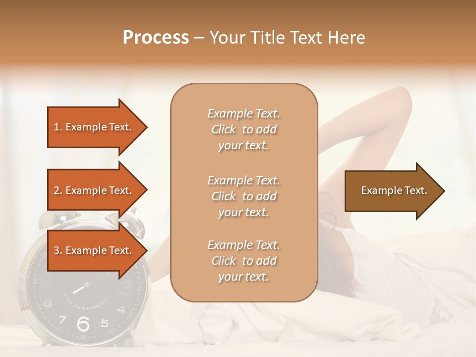 Lying Pillow Waiting PowerPoint Template