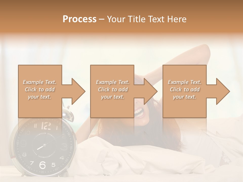 Lying Pillow Waiting PowerPoint Template