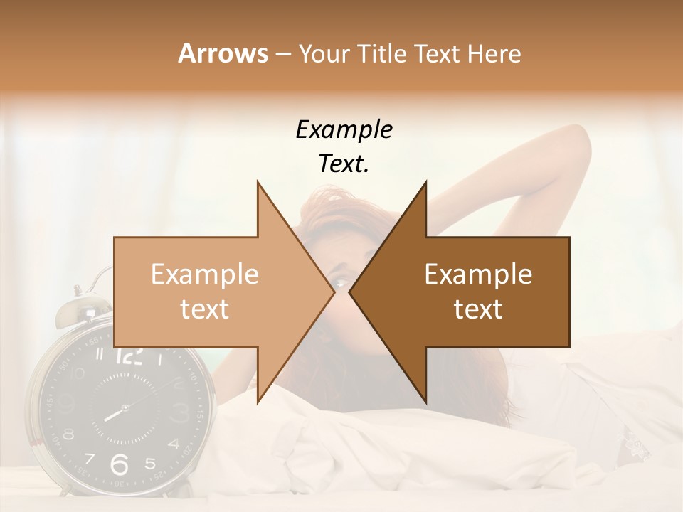 Lying Pillow Waiting PowerPoint Template