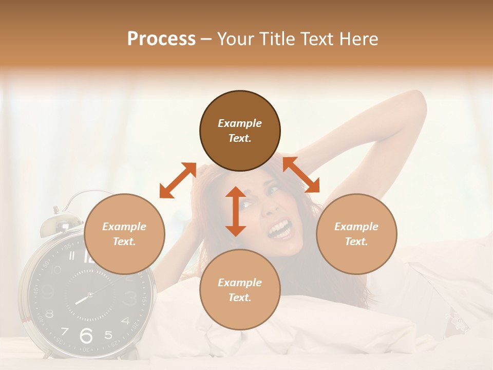 Lying Pillow Waiting PowerPoint Template