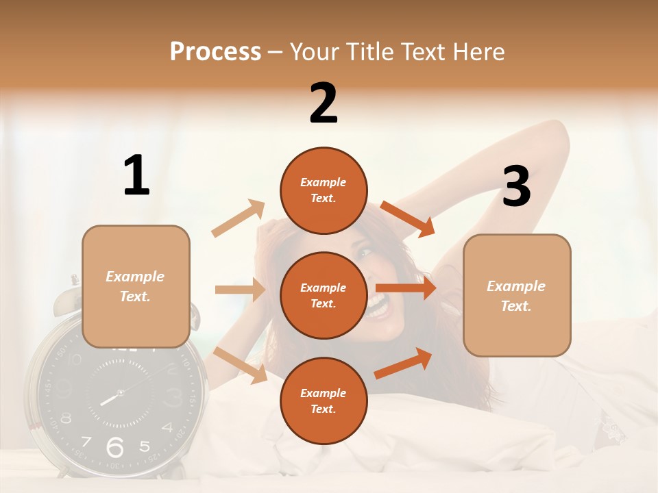 Lying Pillow Waiting PowerPoint Template