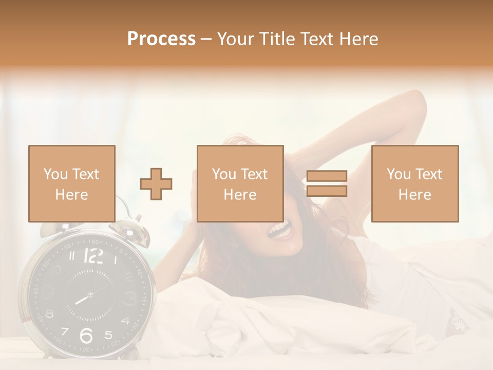Lying Pillow Waiting PowerPoint Template
