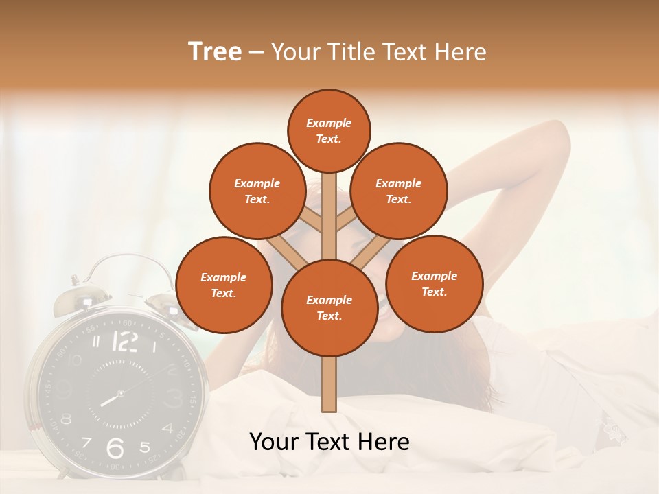 Lying Pillow Waiting PowerPoint Template