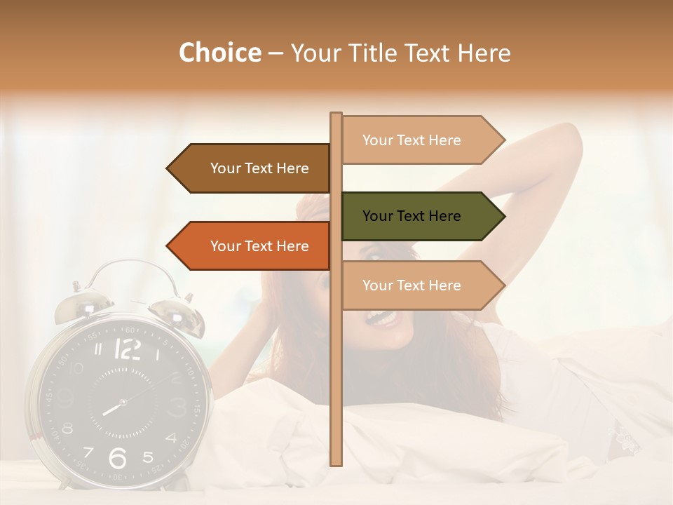 Lying Pillow Waiting PowerPoint Template