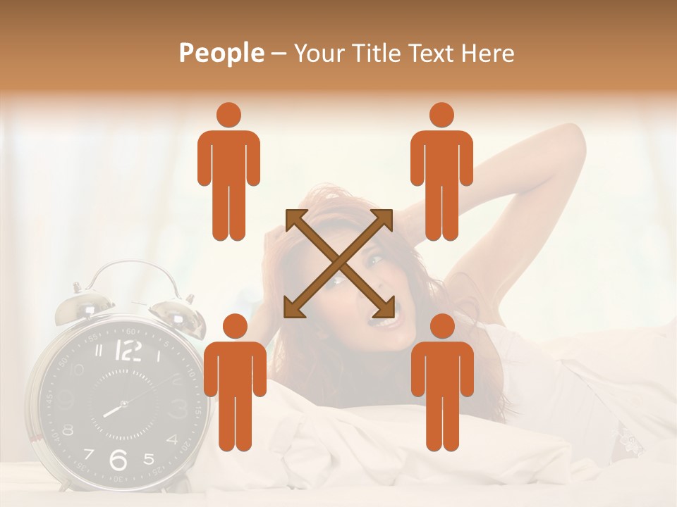 Lying Pillow Waiting PowerPoint Template