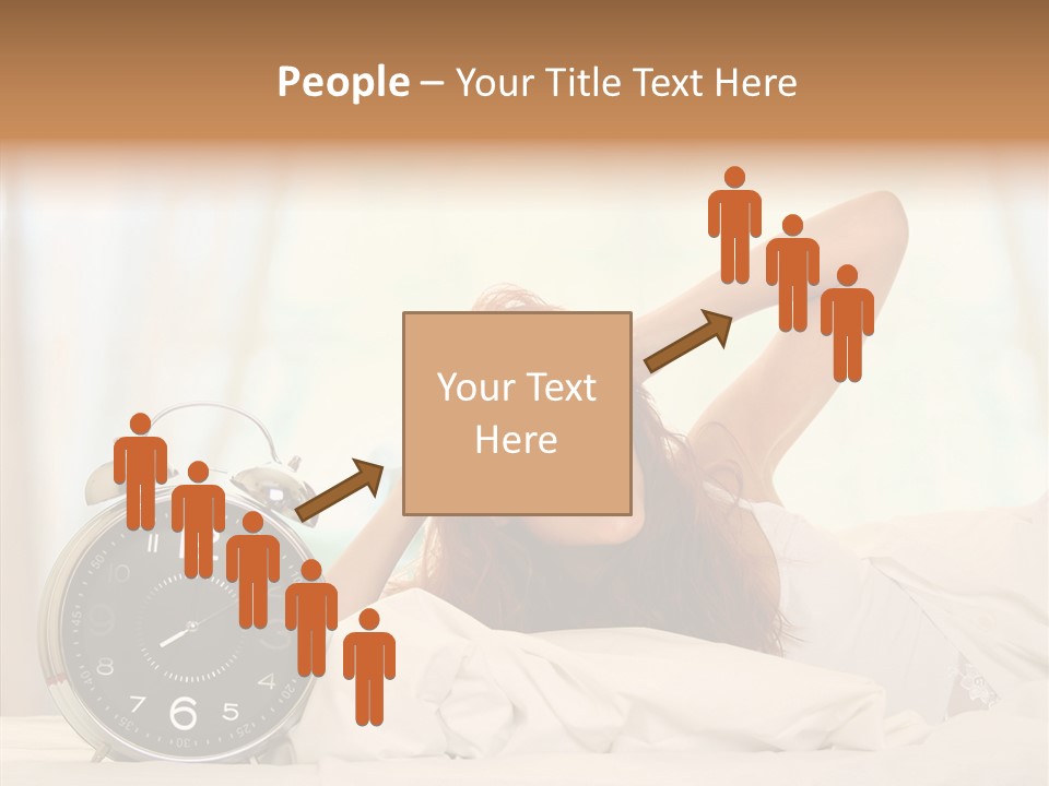 Lying Pillow Waiting PowerPoint Template