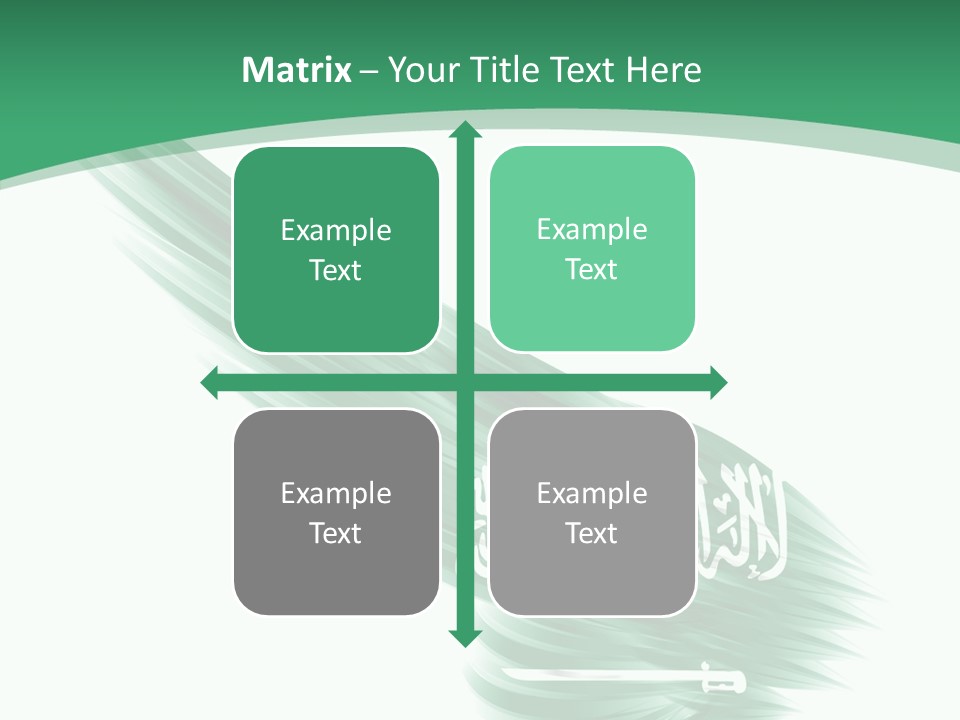 Arabian Middle Symbol PowerPoint Template