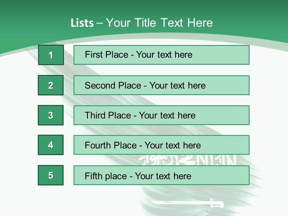 Arabian Middle Symbol PowerPoint Template