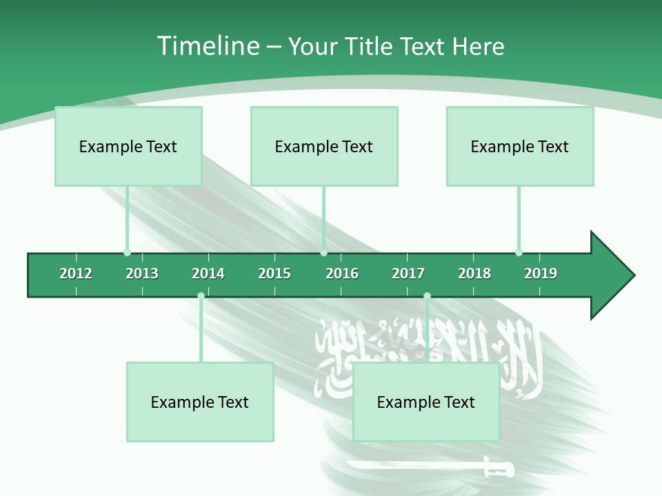 Arabian Middle Symbol PowerPoint Template