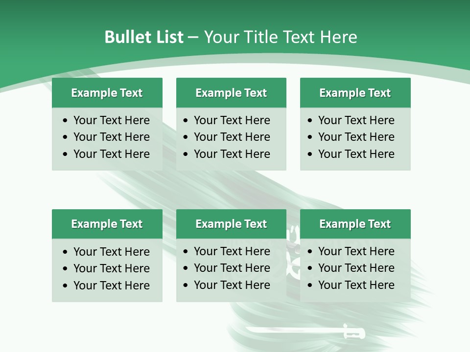 Arabian Middle Symbol PowerPoint Template