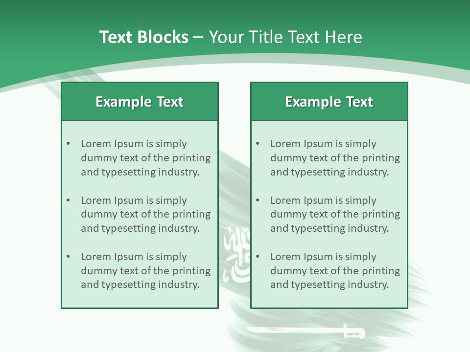 Arabian Middle Symbol PowerPoint Template
