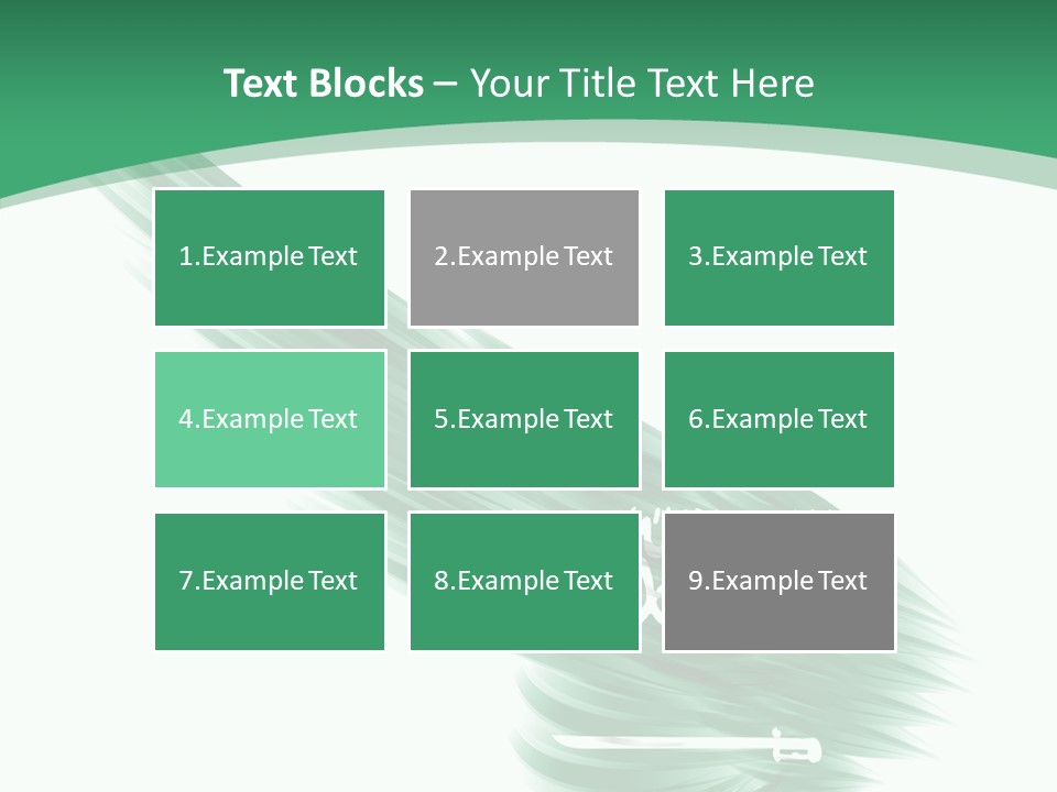 Arabian Middle Symbol PowerPoint Template