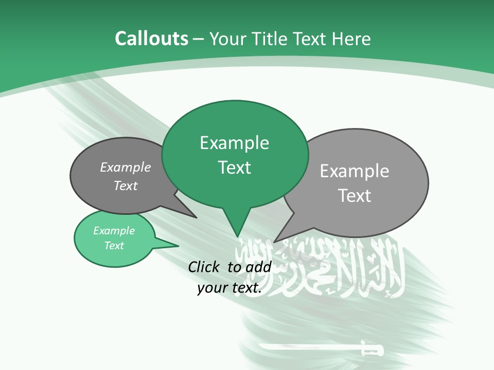 Arabian Middle Symbol PowerPoint Template