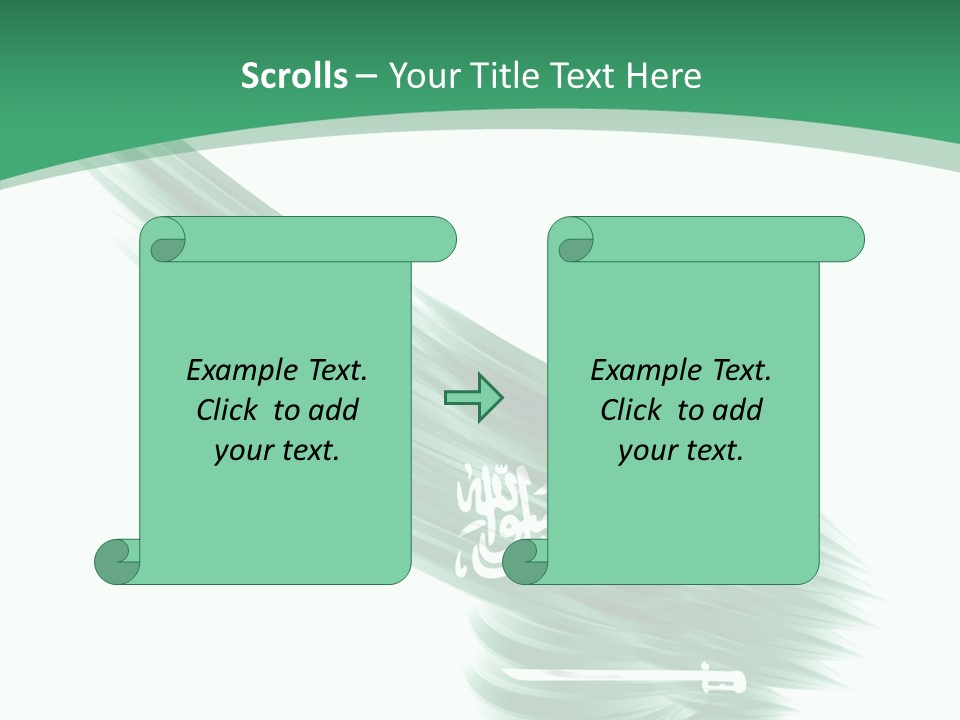 Arabian Middle Symbol PowerPoint Template