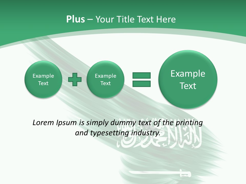 Arabian Middle Symbol PowerPoint Template