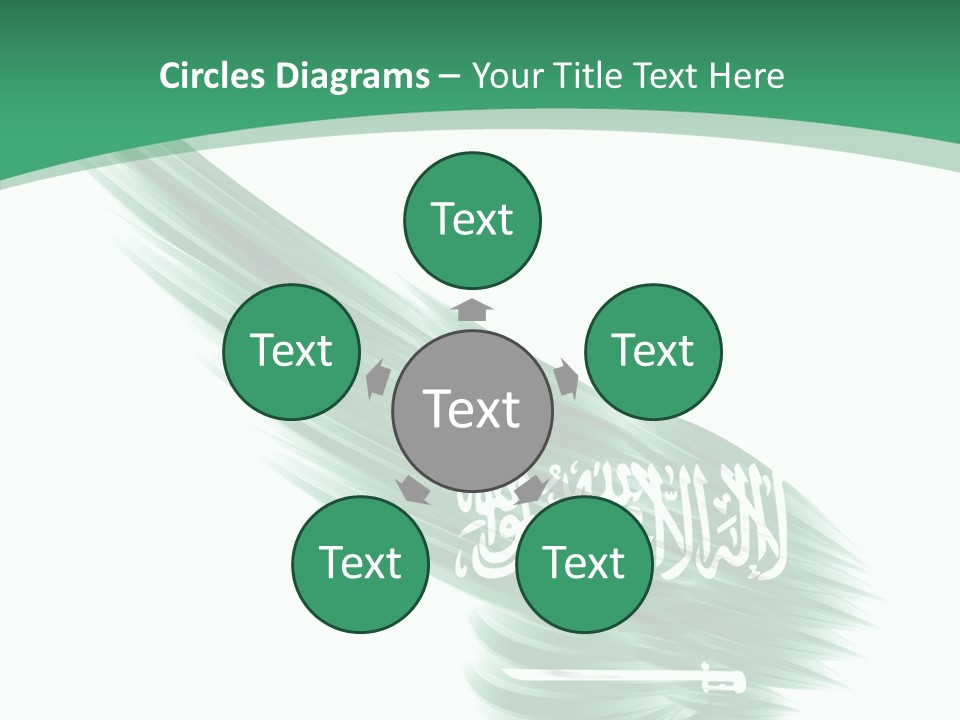 Arabian Middle Symbol PowerPoint Template