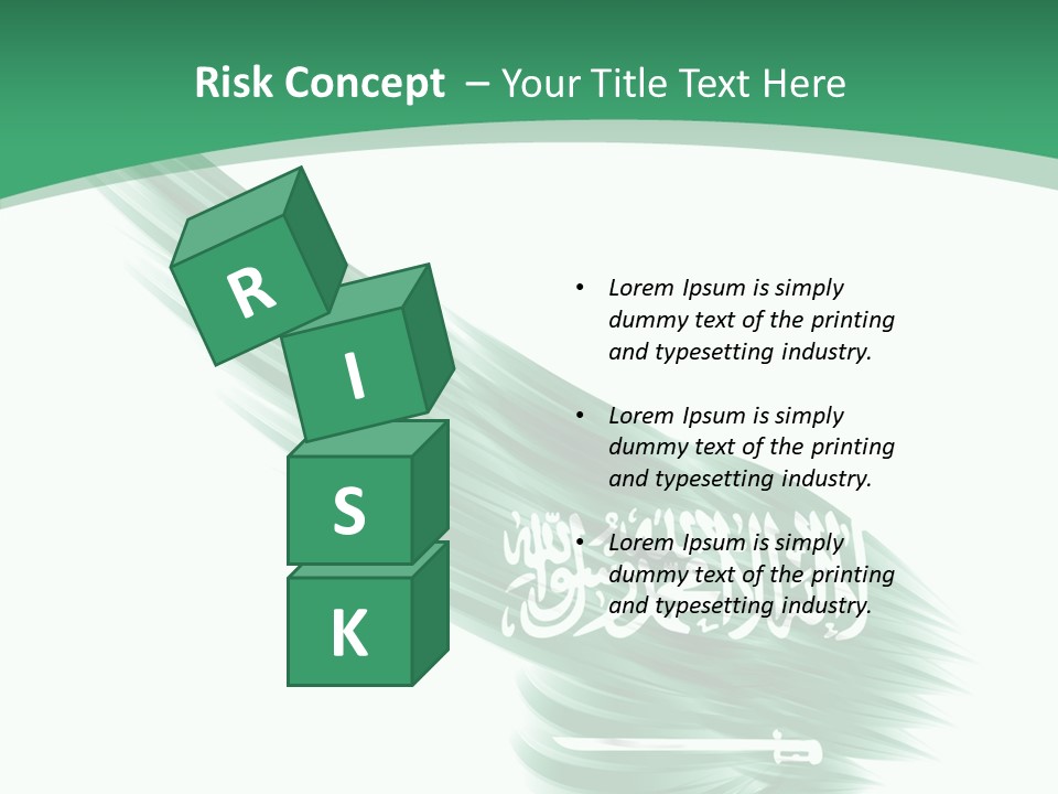 Arabian Middle Symbol PowerPoint Template