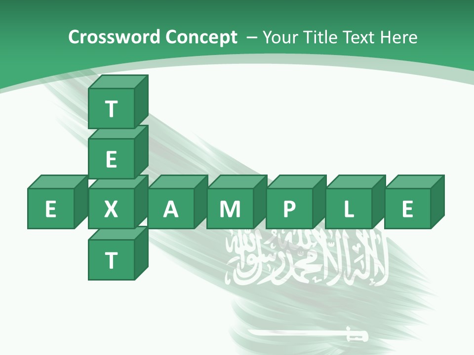 Arabian Middle Symbol PowerPoint Template