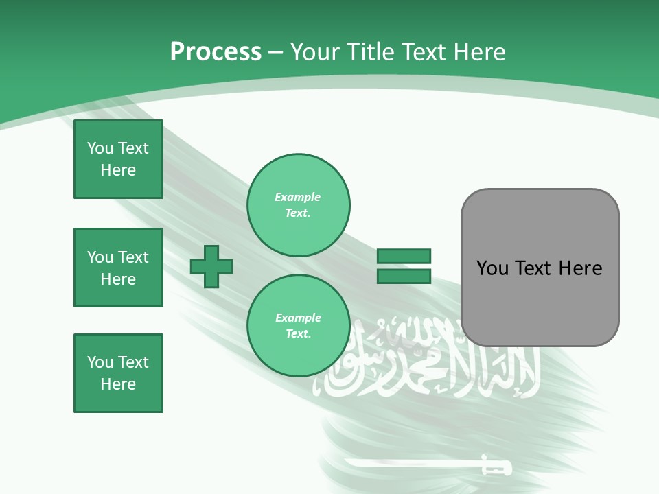 Arabian Middle Symbol PowerPoint Template
