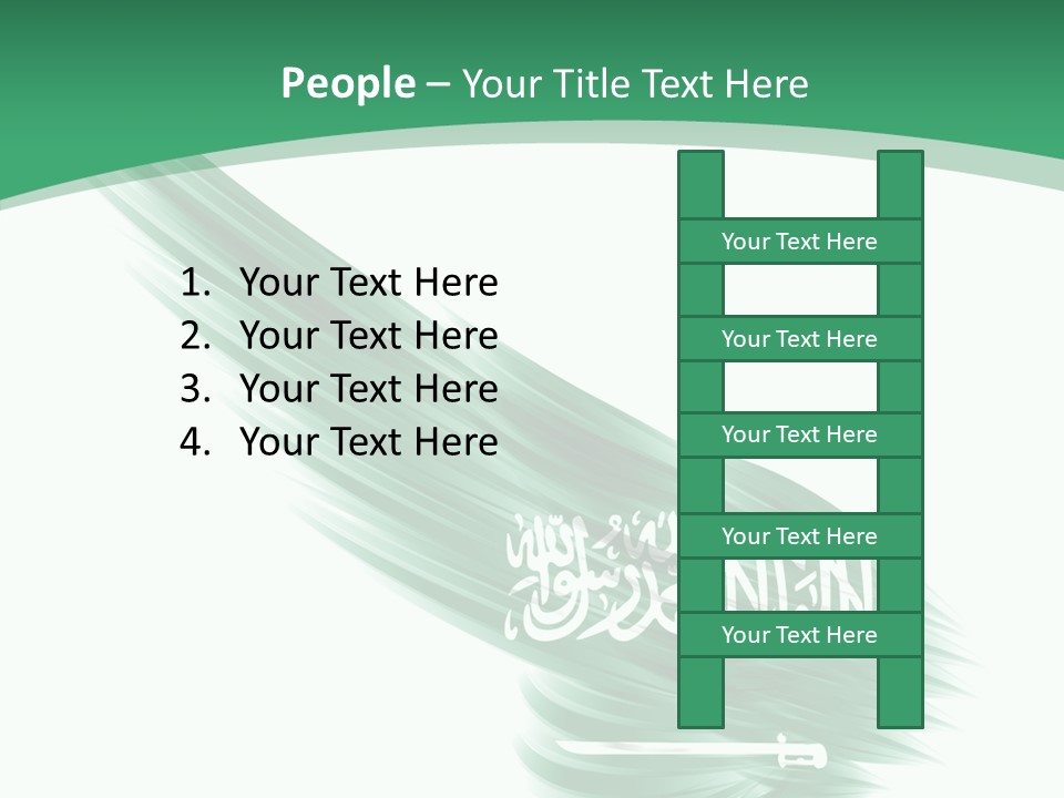 Arabian Middle Symbol PowerPoint Template