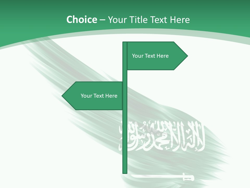 Arabian Middle Symbol PowerPoint Template