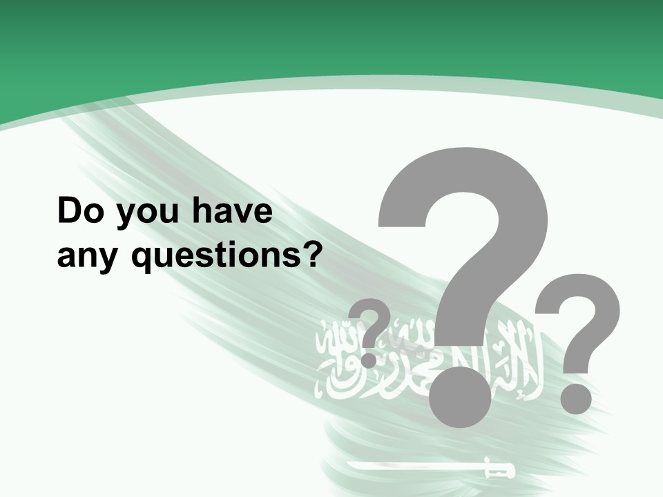 Arabian Middle Symbol PowerPoint Template