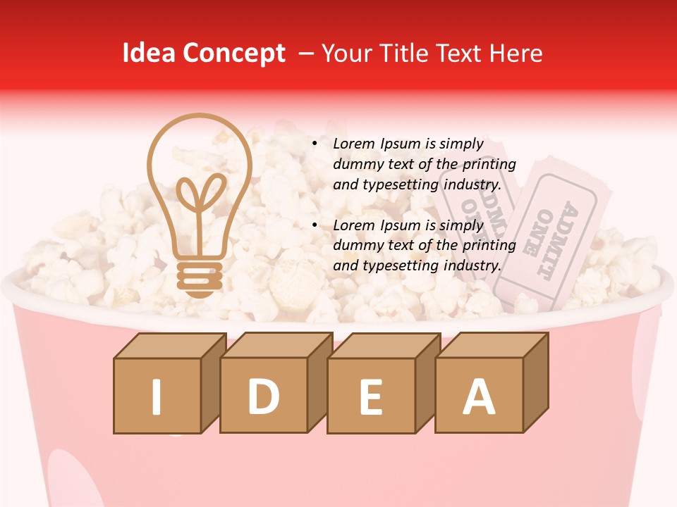 Corn Salty Theatre PowerPoint Template