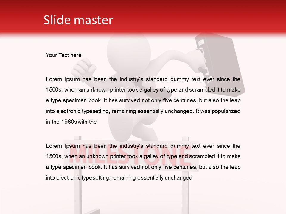 Finance Cartoon Team PowerPoint Template