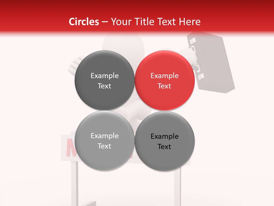 Finance Cartoon Team PowerPoint Template