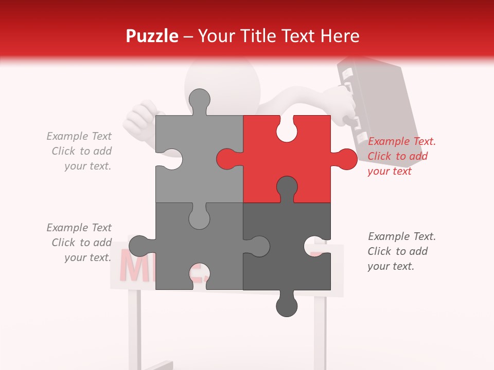 Finance Cartoon Team PowerPoint Template