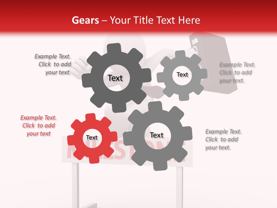 Finance Cartoon Team PowerPoint Template