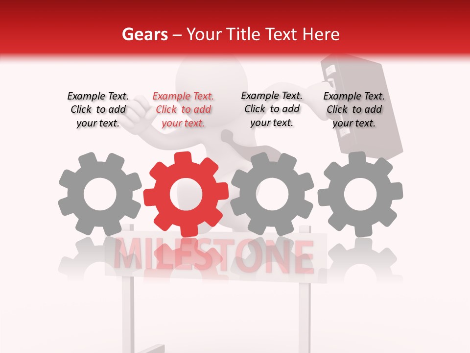 Finance Cartoon Team PowerPoint Template