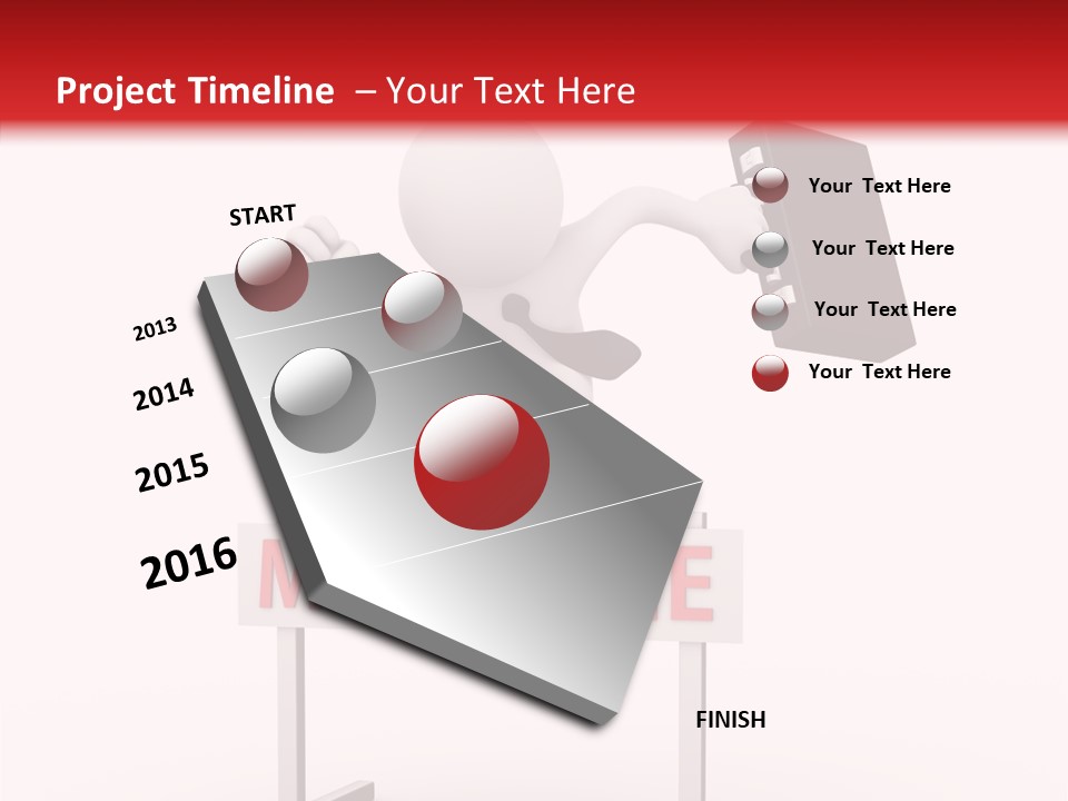 Finance Cartoon Team PowerPoint Template