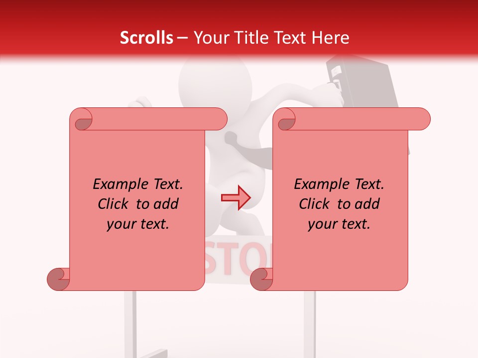 Finance Cartoon Team PowerPoint Template