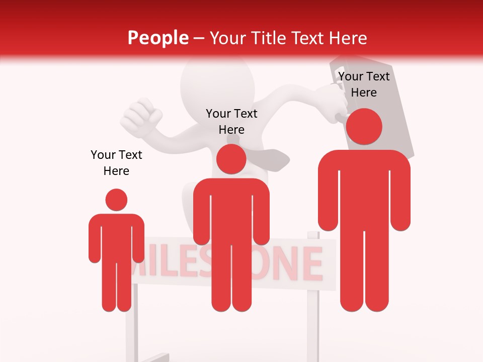 Finance Cartoon Team PowerPoint Template