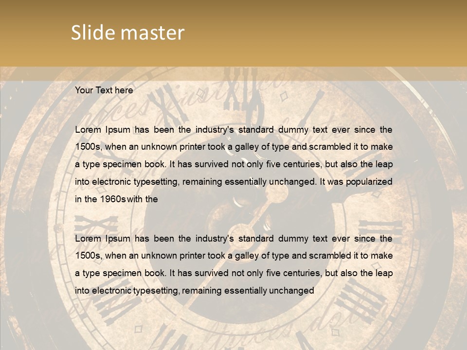 Vintage Isolated Old PowerPoint Template