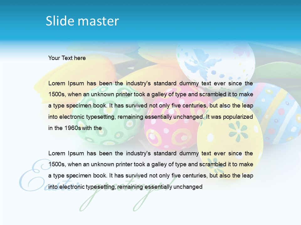 Paschal Isolated Festal PowerPoint Template