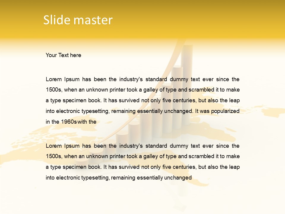 Report Blue Bar PowerPoint Template