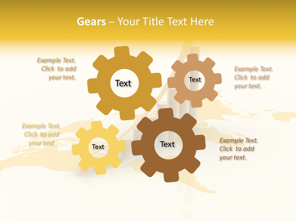 Report Blue Bar PowerPoint Template