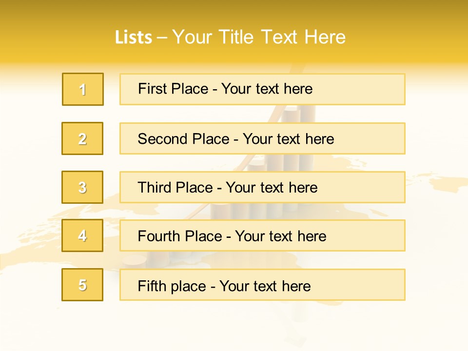 Report Blue Bar PowerPoint Template