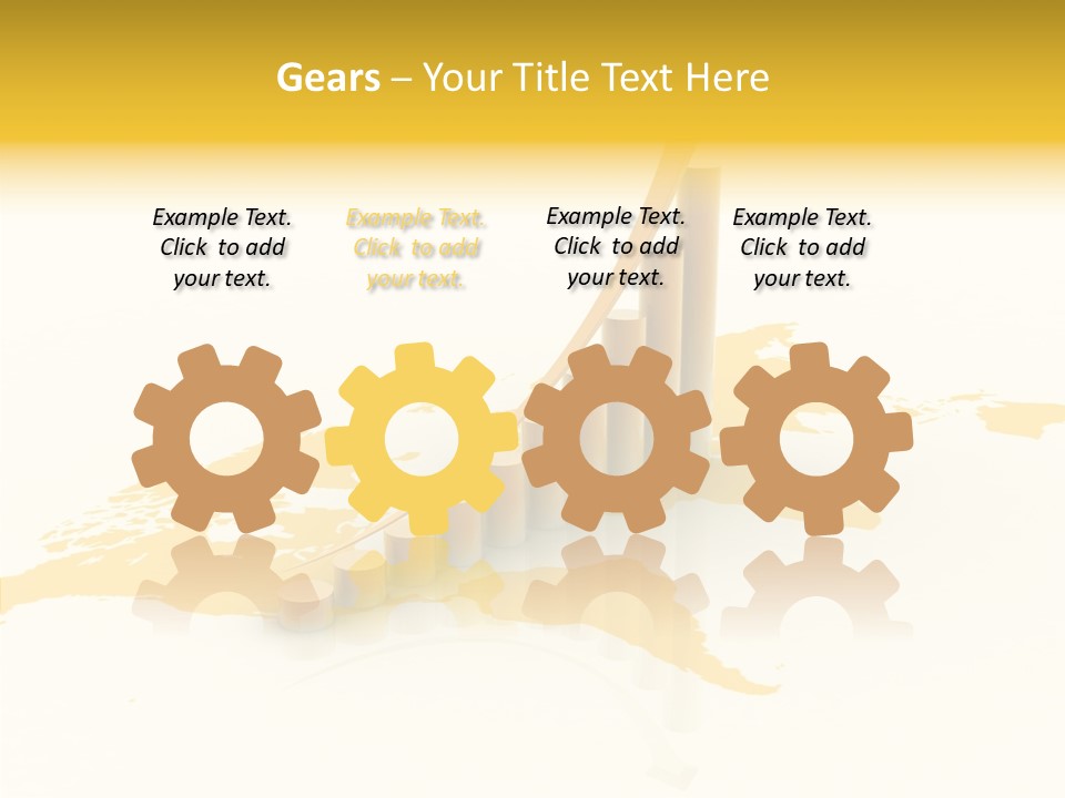 Report Blue Bar PowerPoint Template