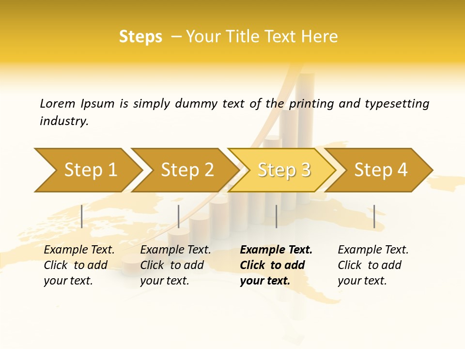 Report Blue Bar PowerPoint Template