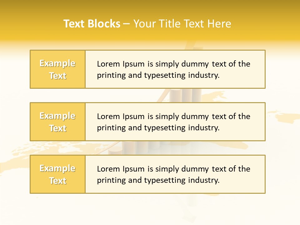 Report Blue Bar PowerPoint Template