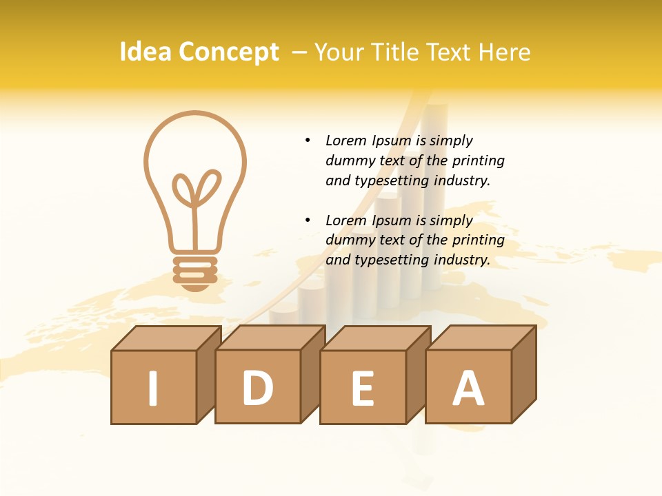 Report Blue Bar PowerPoint Template